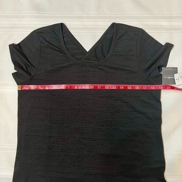 Eddie Bauer Tee Women’s Trail Performance Scoop Neck Tee Sz M Black NWT - Picture 10 of 13